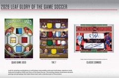 2026 Leaf Glory of the Game Soccer Factory Sealed Hobby Box