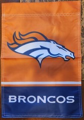Denver Broncos 12 X 18 Inches Double Sided NFL Football Garden Flag