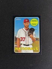 Stephen Strasburg 2018 Topps Heritage Black Border /50 COPIES MADE #92 SP RARE