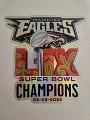 SET OF 3 Philadelphia Eagles SB Champions Holographic Decal – Hurts Barkley