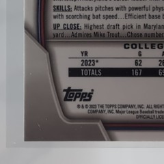 2023 Bowman Draft Matt Shaw #BDC-33 Chrome Refractor 1st Prospect Cubs