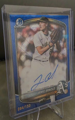 2025 Bowman Draft Jamie Arnold Auto Mojo Blue # 094/150.