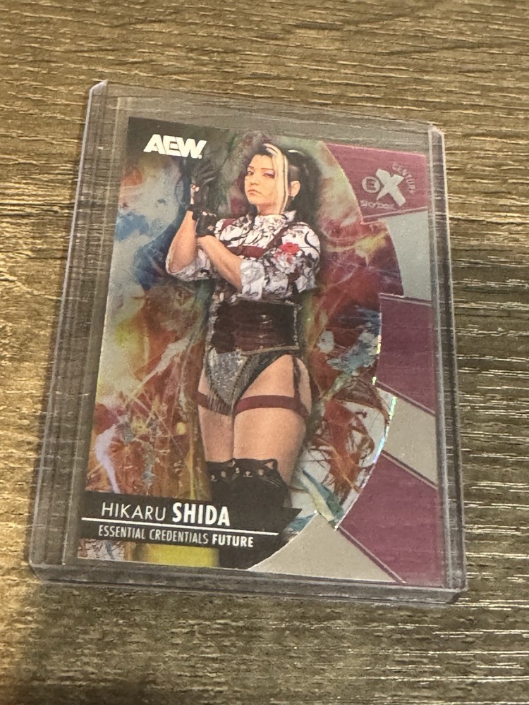 2025 Skybox Metal universe AEW Hikaru Shida Essential Credentials Future /58