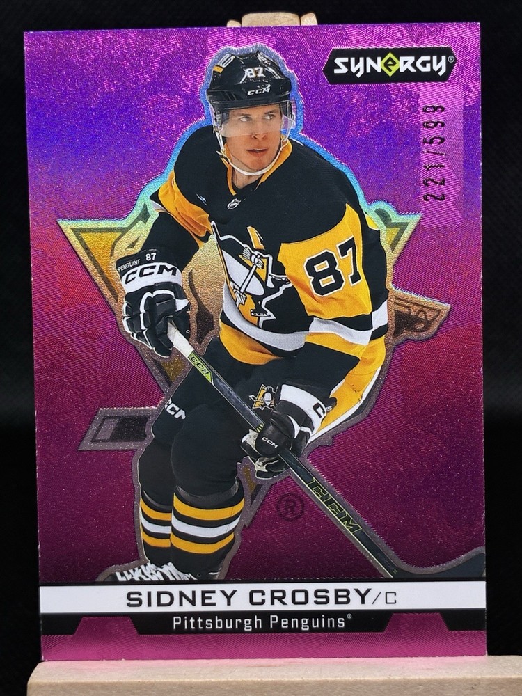 SIDNEY CROSBY 2024-25 Upper Deck Synergy NHL #/599 Pink IMPRESSIONS #IM-22 Pit