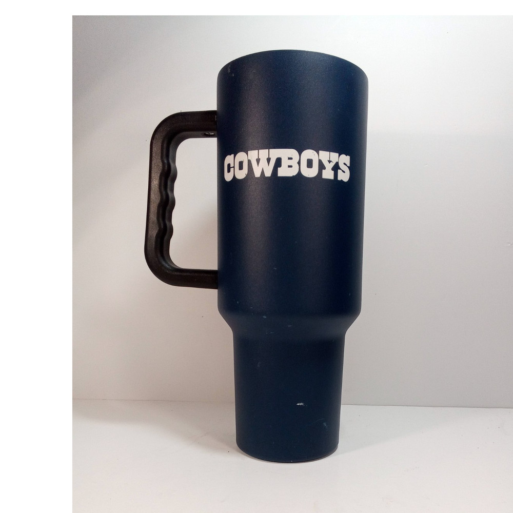 Dallas Cowboys NFL Blue/Black/White Tumbler w/ Handle COWBOYS » 40oz Star Logo(*)