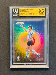 2024 PANINI PRIZM COLOR WHEEL DIEGO MARADONA TRUE GEM BGS 9.5 BIG LEGEND