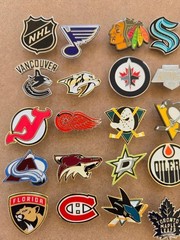 NHL Enamel Hat Pin Logo Hockey Team Flyers Capitals Kings Canada