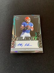 Anthony Richardson 2023 Leaf Trinity Clear Rookie Acetate Autograph /25 CA-AR1