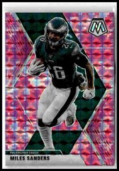 2020 Panini Mosaic #162 Miles Sanders Prizm Camo Pink