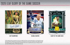 2026 Leaf Glory of the Game Soccer Factory Sealed Hobby Box