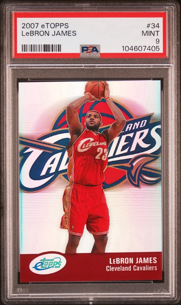 2007 eTopps LeBron James #34 PSA 9 Mint /999