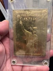 NOLAN RYAN 1993 All-Time Strikeout King 23k gold promo card -BLEACHERS 3429/5714