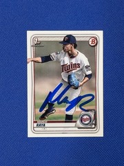 2020 Bowman Draft #BD-63 SIGNED Marco Raya Minnesota Twins auto Autograph O”