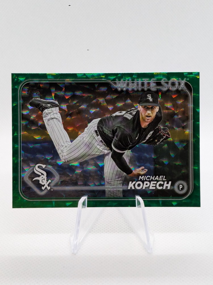 2024 Topps Series 1- #109 Michael Kopech Green Crackle Foil Board /499 Whitesox