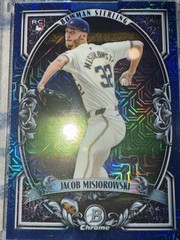 2026 Bowman Sterling #BST-13 Jacob Misiorowski Mojo Blue Refractor 34/150 ROOKIE