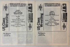 Lot of 18 Vintage « The Grapevine » Vol. 9 Florida Wrestling Programs (1986) RARE!