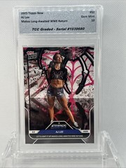 2025 Topps Now AJ Lee Long Awaited WWE Return TCC Graded Gem Mint 10