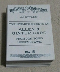 2021 Topps Heritage WWE Allen & Ginter Wrestling (Pick Choose Complete)Free Ship