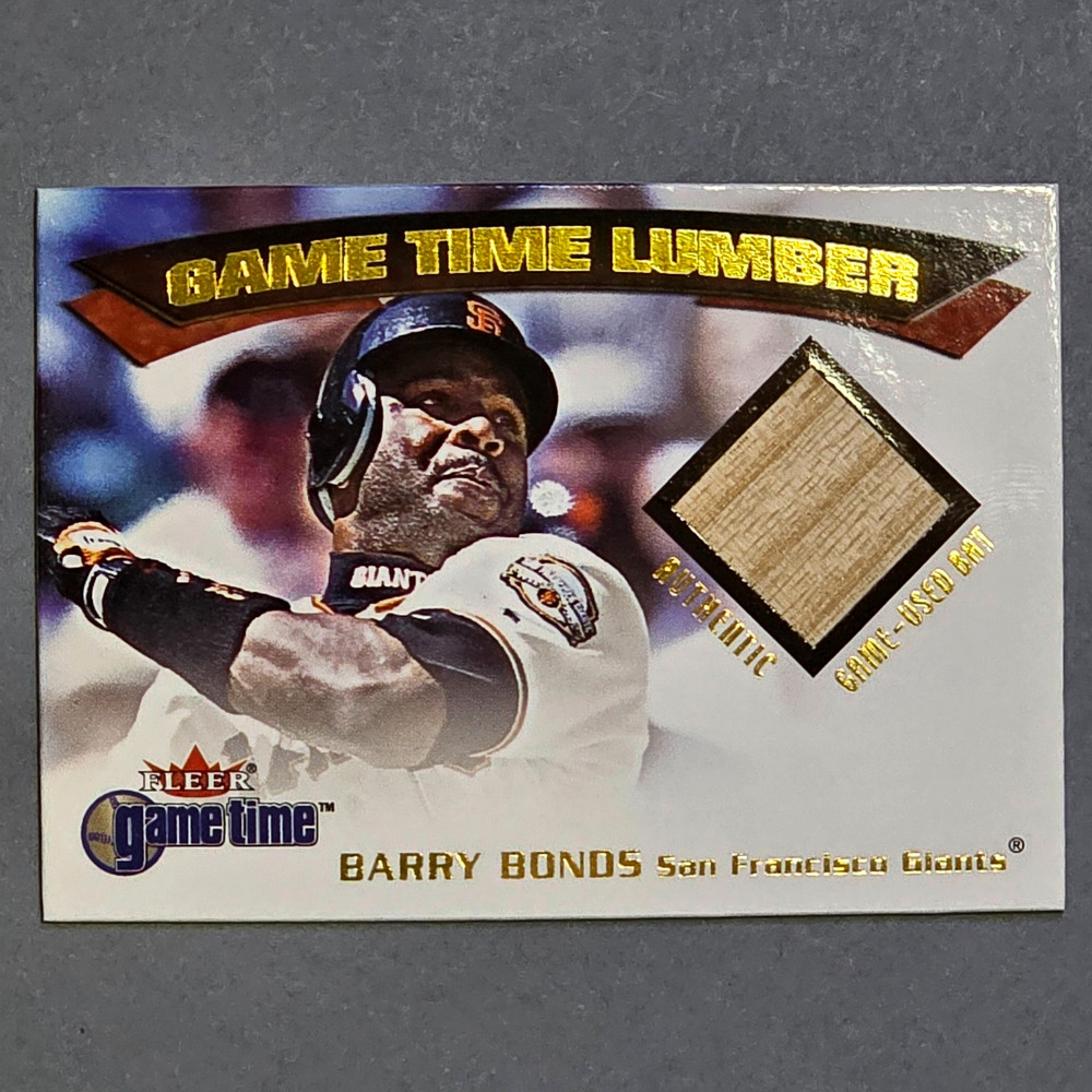 2001 Fleer Game Time – Barry Bonds Game Time Lumber Bat – San Francisco Giants