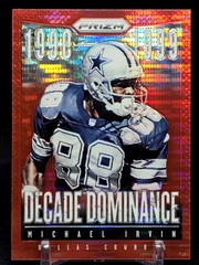 Michael Irvin 2013 Panini Prizm Decade Dominance Red Pulsar Prizm #19 Cowboys