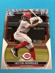 2023 Bowman Hector Rodriguez 1st Chrome #BCP-95 Reds Qty Avail