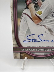 2025 Topps Museum Spencer Schwellenbach Archival Auto RC Pink Sapphire #/99