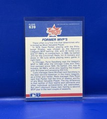 1987 Fleer Dave Parker Ryne Sandberg 639 Cincinnati Reds Chicago Cubs MVP HOF