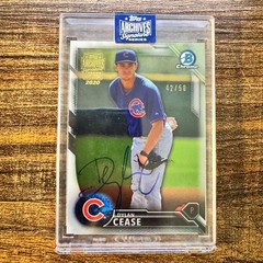 2020 Topps Archives Signature Series Dylan Cease #BCP171 2016 Bowman Auto #42/50