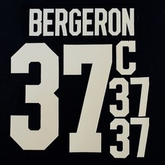2023 Boston Bruins Winter Classic Patrice Bergeron C 37 Jersey Lettering Kit