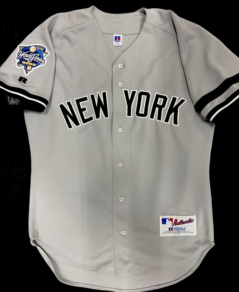 PAUL ONEILL 2000 WORLD SERIES AUTHENTIC NEW YORK YANKEES RUSSELL JERSEY Size 44
