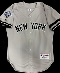 PAUL ONEILL 2000 WORLD SERIES AUTHENTIC NEW YORK YANKEES RUSSELL JERSEY Size 44