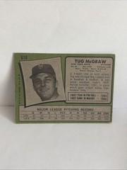 Tug McGraw 1971 Topps Baseball #618 New York Mets