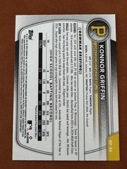 Konnor Griffin 2025 Bowman Prospect #BP-86 Pittsburgh Pirates Called Up 4/3/26