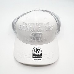 Florida Gators &rsquo;47 Brand All White Trucker Snapback Hat Cap NCAA – BRAND NEW