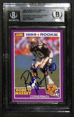 Robert Massey Saints 1989 Score Supplemental #426S Signed Card BECKETT