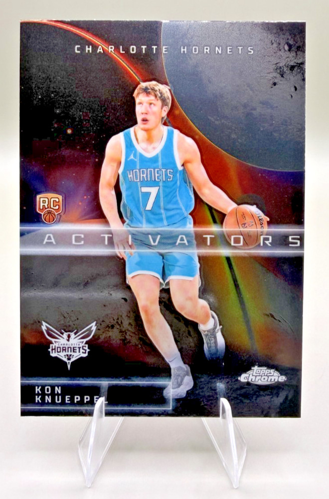 2025 Topps Chrome Kon Knueppel #AC-14 Activators Rookie (RC) Charlotte Hornets