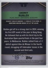 2024 Topps Graphite Aqua Refractor 139/199 Andrey Rublev #7 Rookie RC pe8