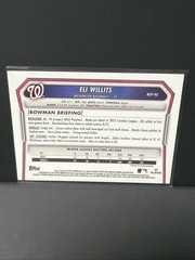 2026 Bowman Eli Willits Mini Diamond Refractor #BCP-95 Washington Nationals
