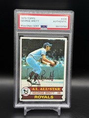 1979 Topps #330 George Brett * Autographed * PSA Authentic