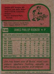 1975 Topps Mini Baseball – Jim Rooker #148 – Pittsburgh Pirates