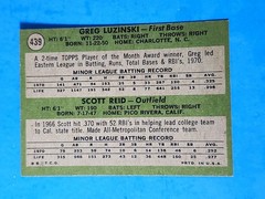 1971 TOPPS BASEBALL #439 GREG LUZINSKI ROOKIE NM