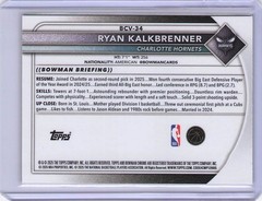 2025-26 Bowman #BCV-34 Ryan Kalkbrenner Chrome Reptilian Refractors