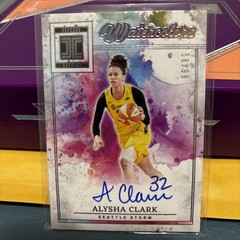 2025 WNBA Impeccable – ALYSHA CLARK – Auto Watercolors Autograph /99