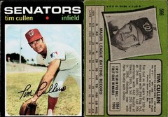 1971 Topps Baseball Card #566 Tim Cullen Washington Senators