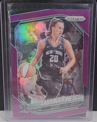 2025 Panini Prizm WNBA Purple Prizm Sabrina Ionescu 93/149 New York Liberty #19