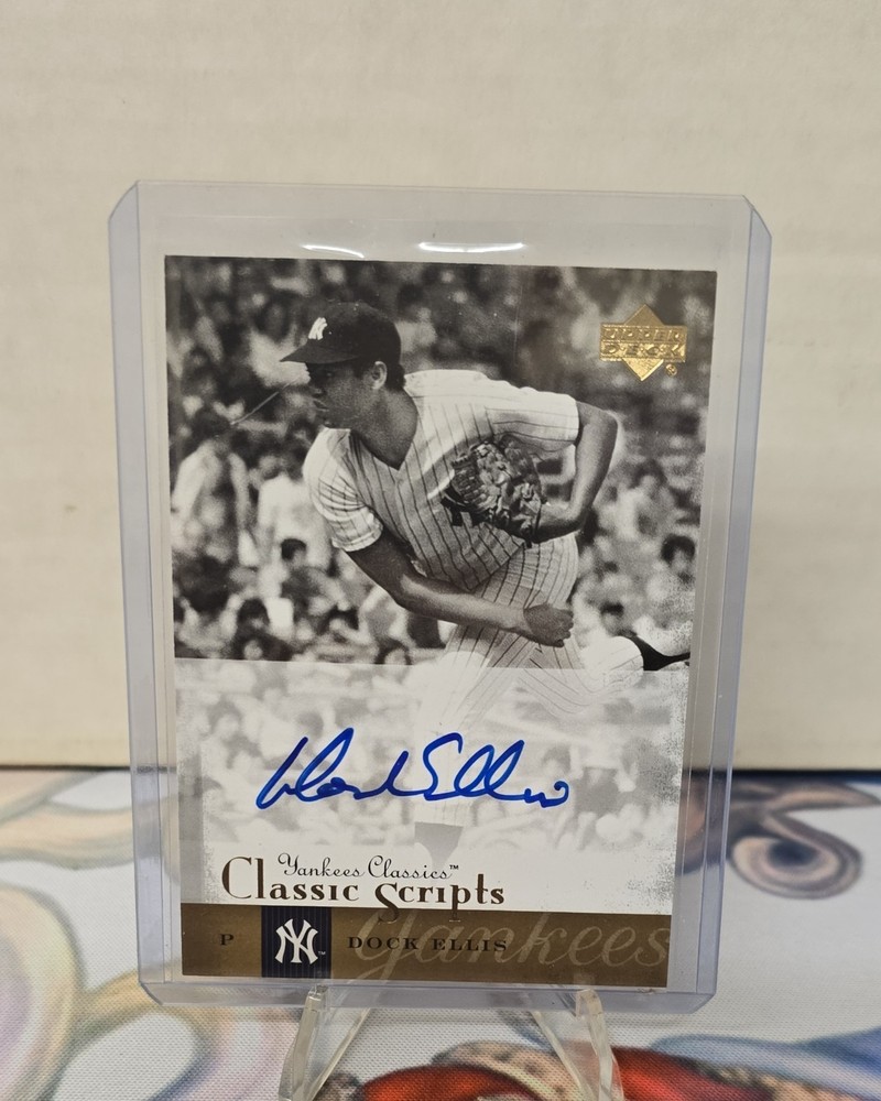 2004 Upper Deck Yankees Classics – Classic Scripts Dock Ellis #AU-14 (AU)