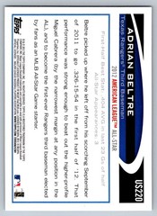 2012 Topps Blue Adrian Beltre US220