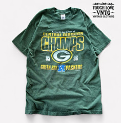 FRUIT OF THE LOOM NFL GREEN BAY PACKERS 1996 CENTRAL DIVISION CHAMPS T-SHIRT XL