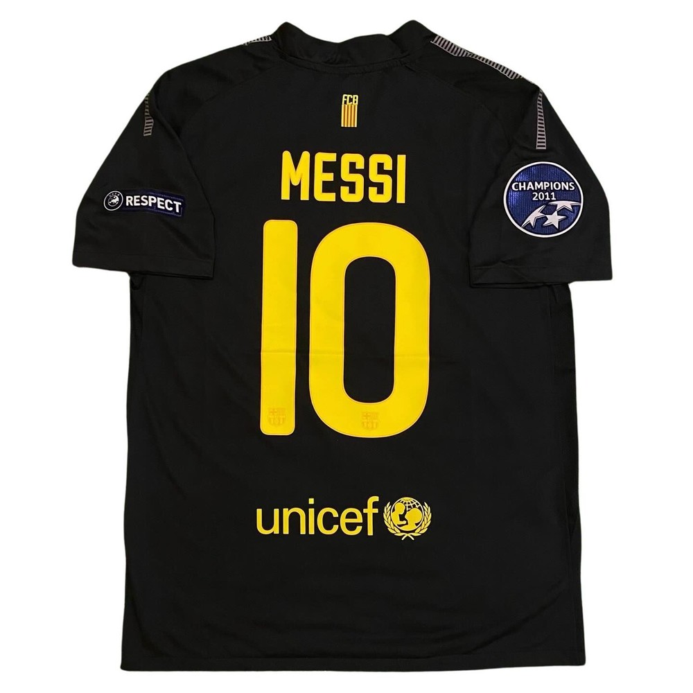 FC Barcelona 2011/2012 UEFA Champions League away Black jersey – Messi #10 shirt