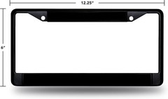 Durable Chicago Bears 12&Prime; x 6&Prime; Chrome License Plate Frame – Ultimate Fan Gear